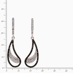 серебряные серьги с цирконом  59054849